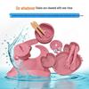 Crab-Themed Silicone Tableware Set: 9-Piece Baby Feeding Kit with Meal Plate, Bowl, Spoon, and Fork