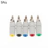 5Pcs High Current 5Mm Banana Jack Socket, 30A M5X48 Type 4Mm Amplifier Terminal Female Socket For Electronic Testing