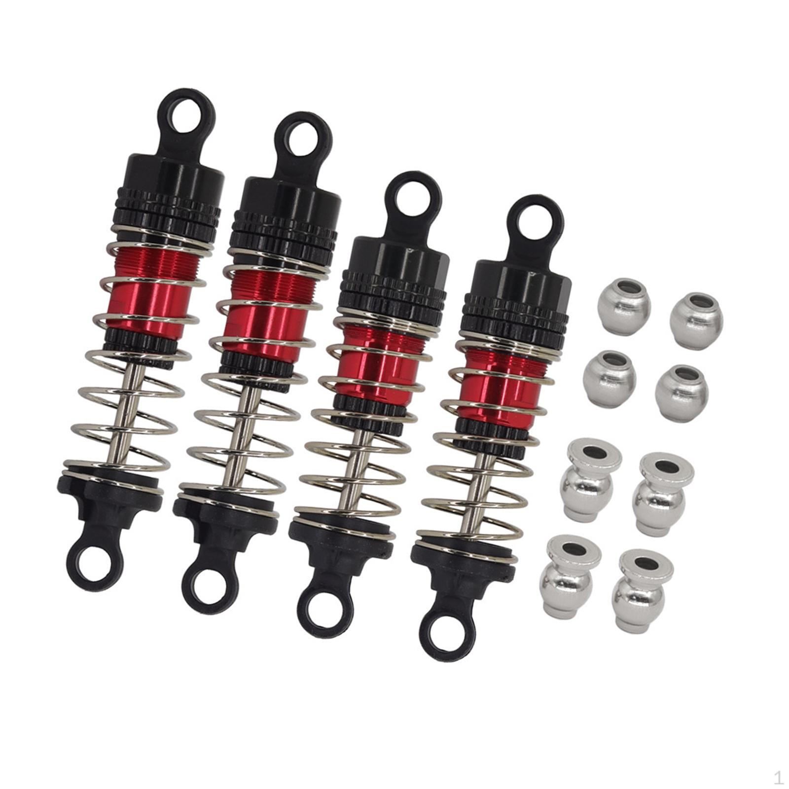 

Metal Oil Shock Absorber Kit 66mm and 72mm Replacement for 14210 14209 1: 14 RC Vehicle Accessory чорний