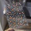 5D Graffiti Punk Nail Art Sticker Dark Star Skull Plaid Polka Dot Spiral Mini Circle Self-adhesive Manicure Decoration