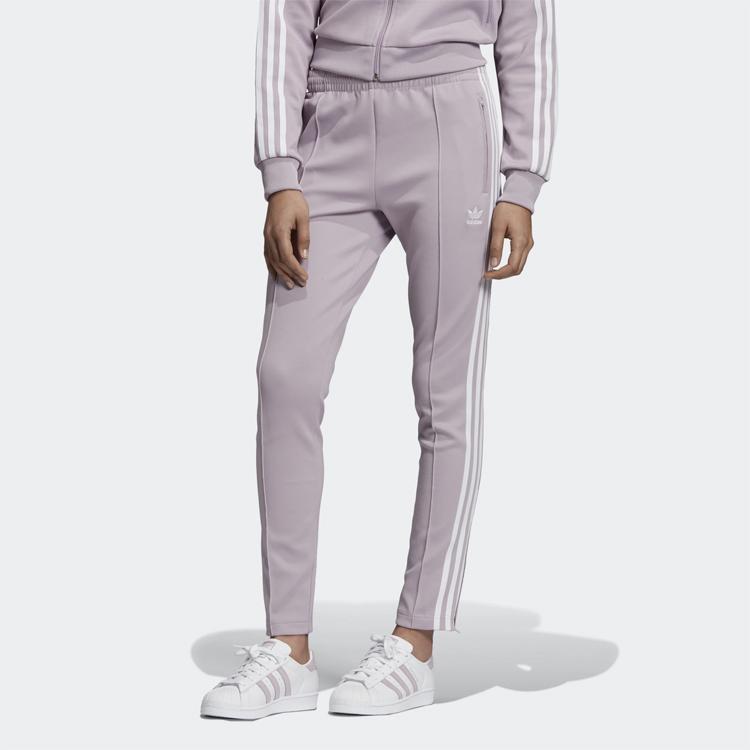adidas Originals SST Knitted Sweatpants Women's Light Pink Purple Gray ED7573