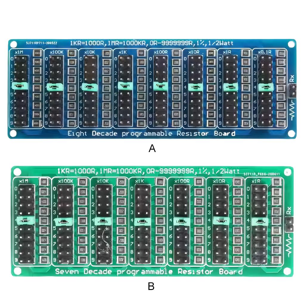PCB Flexibly Set Resistance Range With Eight-segment Resistor Board