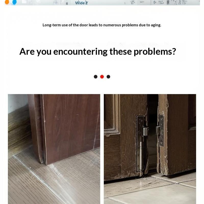 Sagging Door Repair Wheel Hydraulic Buffering Quiet Operation Auto Lock Perfect For Home Wooden Doors