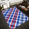 Colorful Plaid Pattern Carpet with Modern Red Blue White Design Suitable for Use As an Anti-slip for Living Room Bedroom Sofas