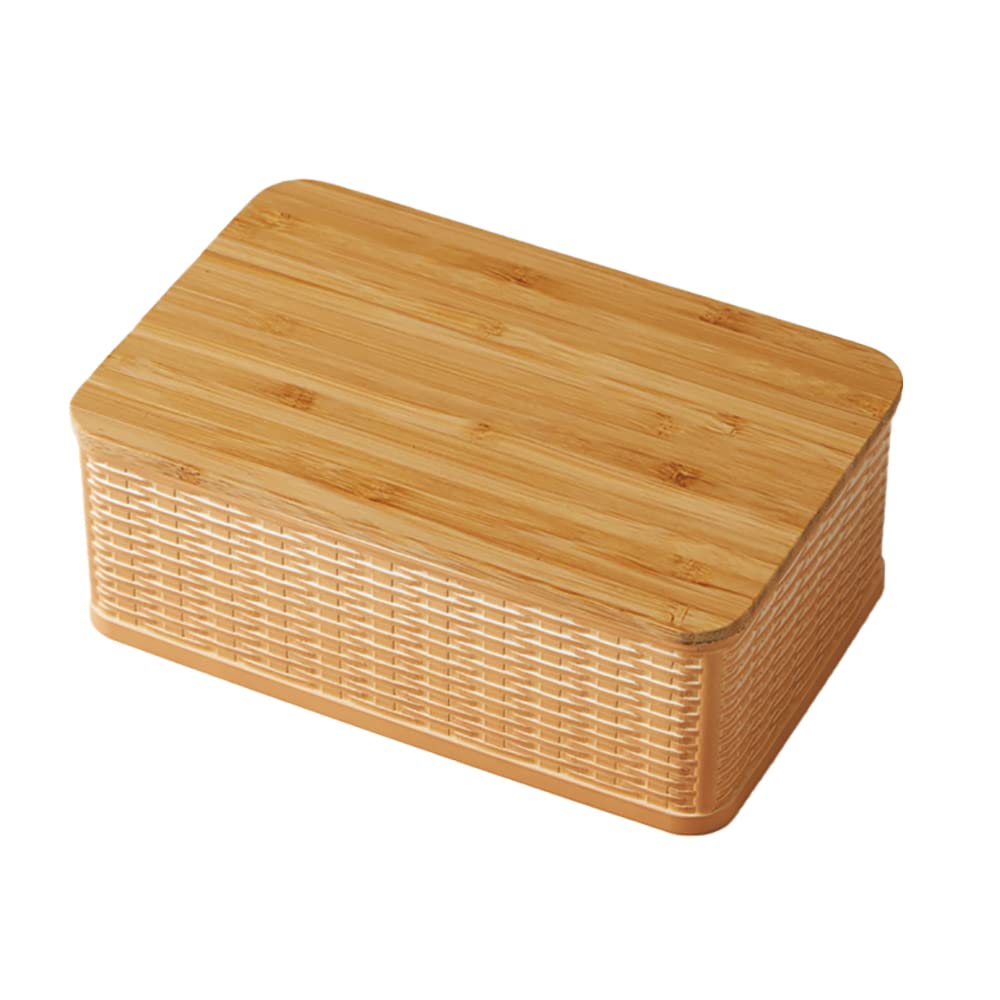

Takenaka Lunch Box RATT Lunch Box 1 Tier Bamboo Lid Brown 800ml