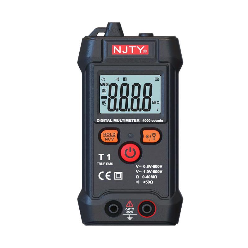 Portable Mini Digital Multimeter with NCV Detection & Low Battery Indicator