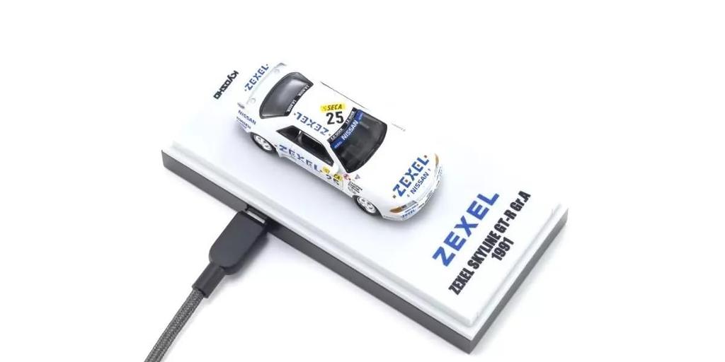 Kyosho Original Maßstab Zexel Skyline 1991 Fertigmodell K07012LE 1/64 [MOTN] GT-R (R32) Gr.A #25 mit LED-Ausstattung