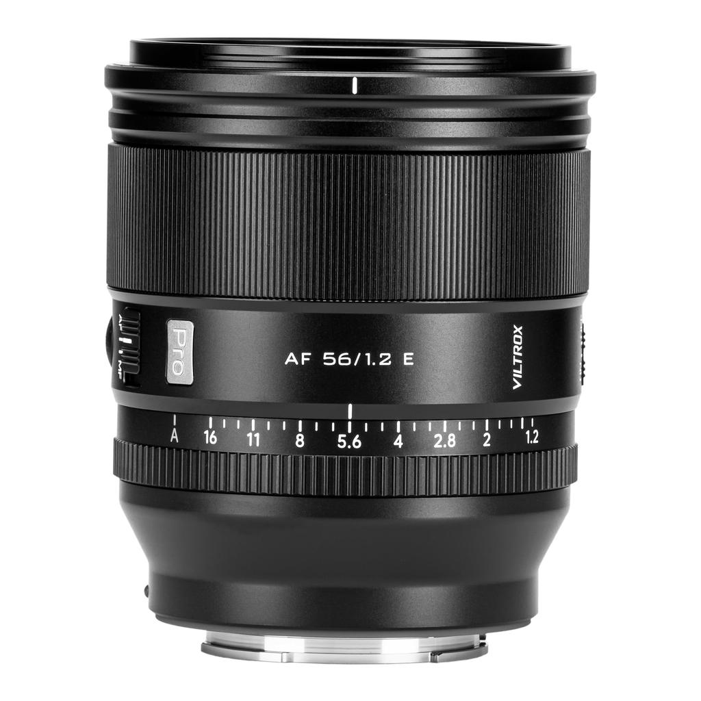 VILTROX AF 56mm PRO E Veľkootvorový pevný objektív pre Sony HyperVCM Focus Kompatibilný s Sony stredným vymeniteľným objektívom F1.2 Objektív, f/1.2, APS-C