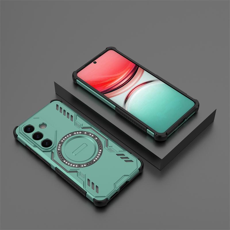 For Samsung Galaxy S26 Case Samsung S26 Pro S26Plus Armor Magnetic Adsorption Wireless Charge Cover For Samsung S26 Ultra Case