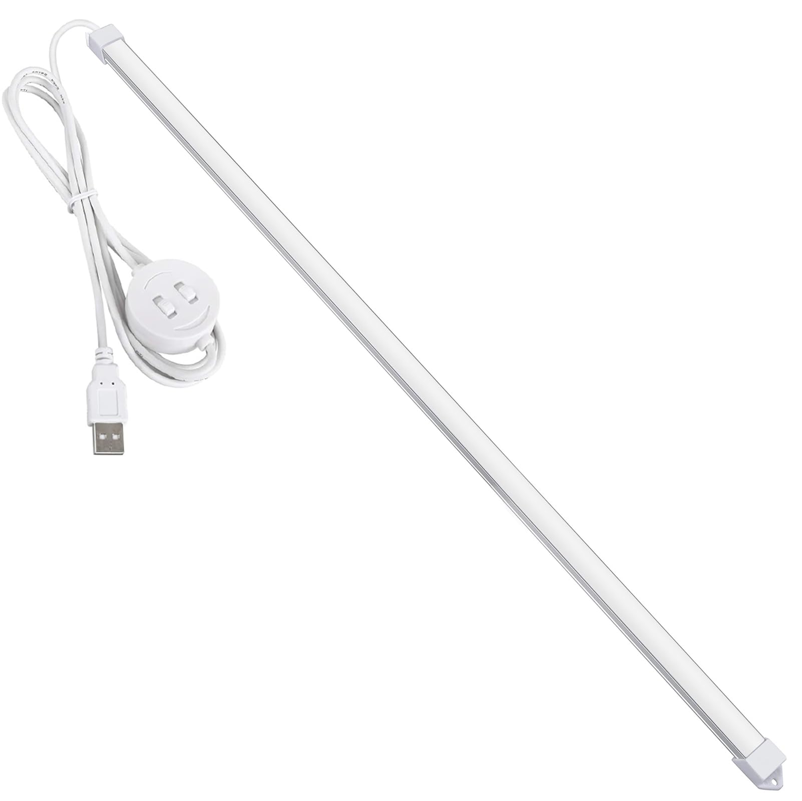 

52cm LED Bar Light, USB Light, Kitchen Under-Shelf, High Brightness, Warm White, Neutral White, Daylight White, 3 Color Temperature Settings, 2