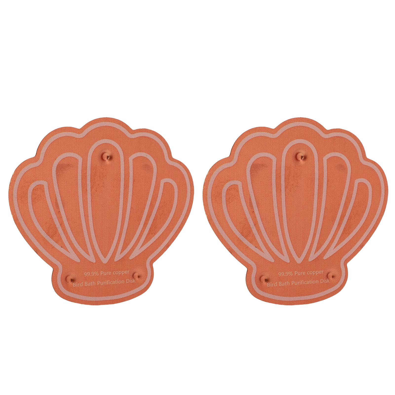 

2 Pcs Bird Bath Copper Disk Bird Bath Purification Disk Birdbath Accessories with Stable Triple Point Support G Type