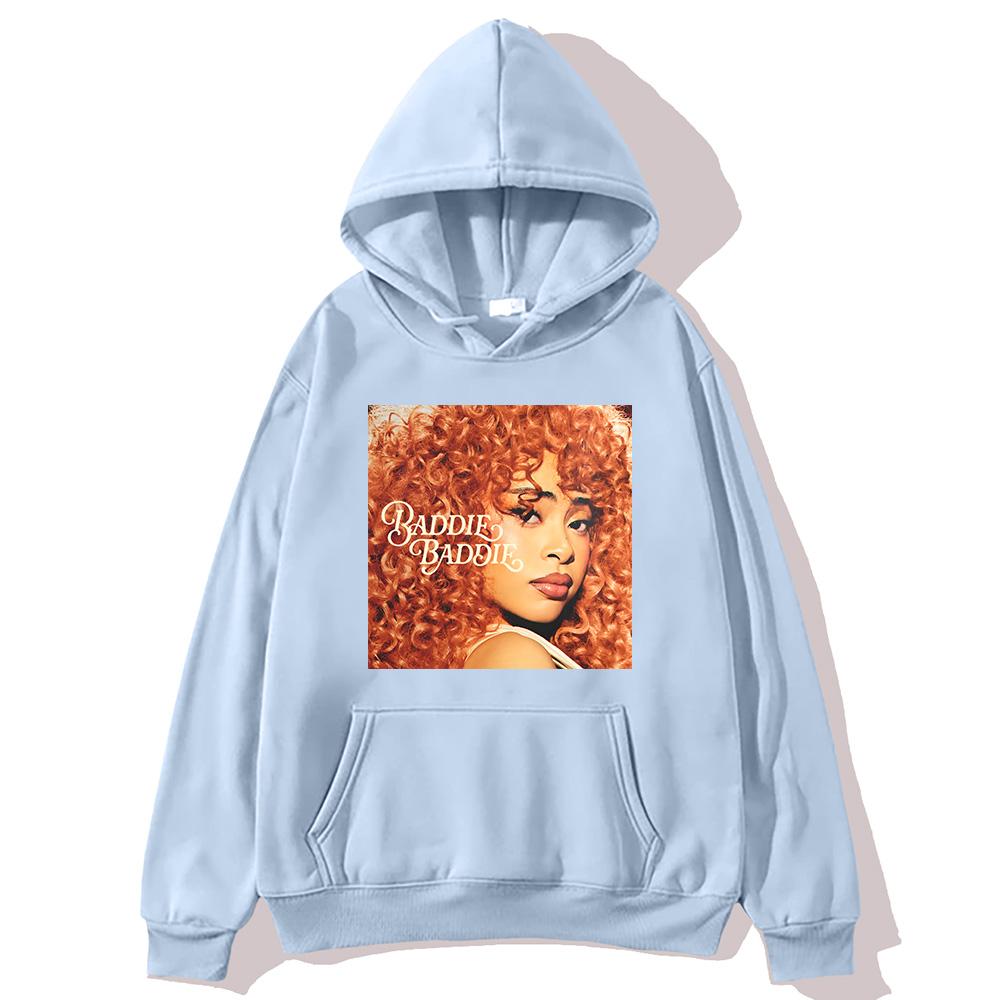 Ice Spice Baddie Baddie Pullover Mode Harajuku Ästhetische Hoodies Damen Herren Hip Hop mit Kapuze Streetwear Grafik Kleidung