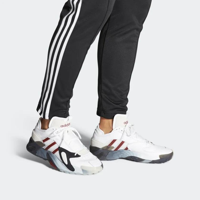 Adidas Streetball 'Collegiate Burgundy' (Unisex) Cloud White / Core Black / Collegiate Burgundy Basketball Shoes EF6990