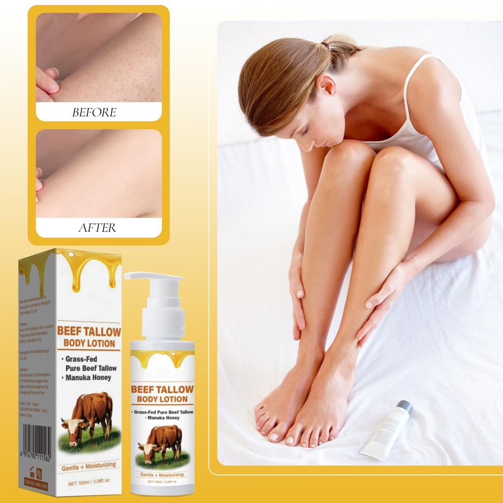 Beef Body Lotion Fuktighetsgivende & Nærende Hudpleie 100ml