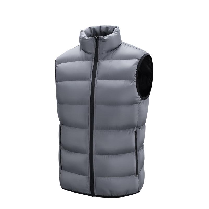 Autumn and Winter Vest Men's Jacket Korean Version of Trendy Vest Sleeveless Thickened Cotton Vest Warm Men's Jacket