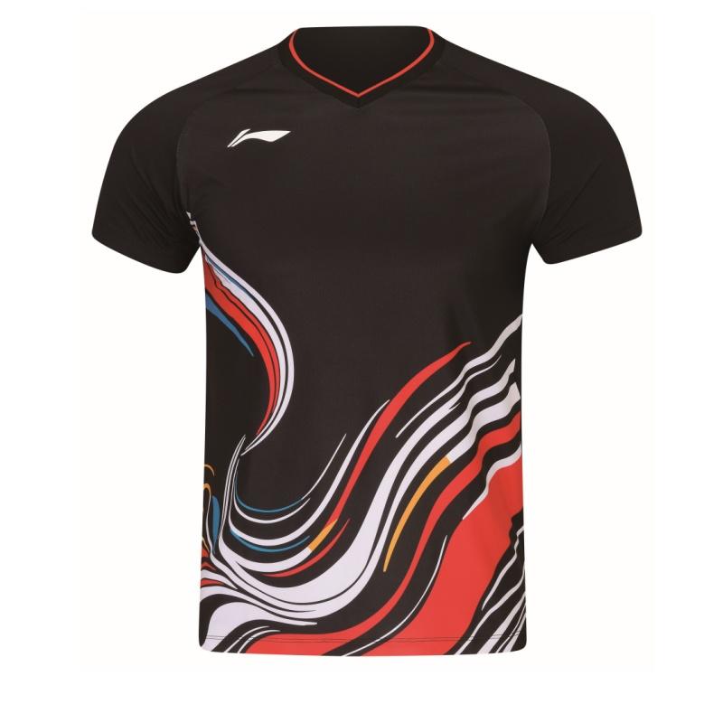 Li Ning Badminton Collection Badminton Jersey Unisex Black AAYW045-1 2XL