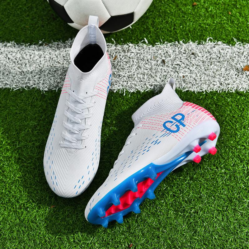 35-45 Jugend Herren Übergröße Hoher Schaft Nagel Fußballschuhe Trainings Sportschuhe Kinder Fußballschuhe