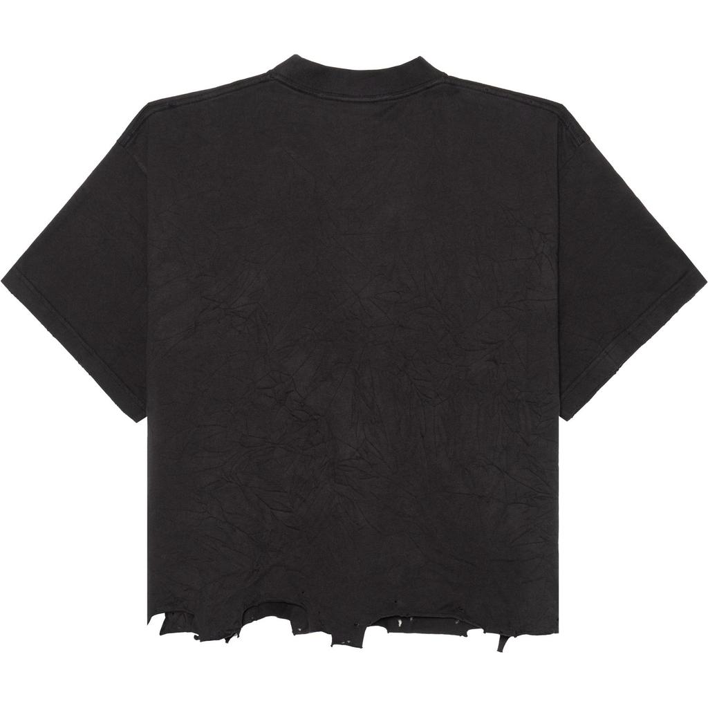 Balenciaga Loop Sports Icon Destroyed Cropped T-Shirt 783399TRVC23521