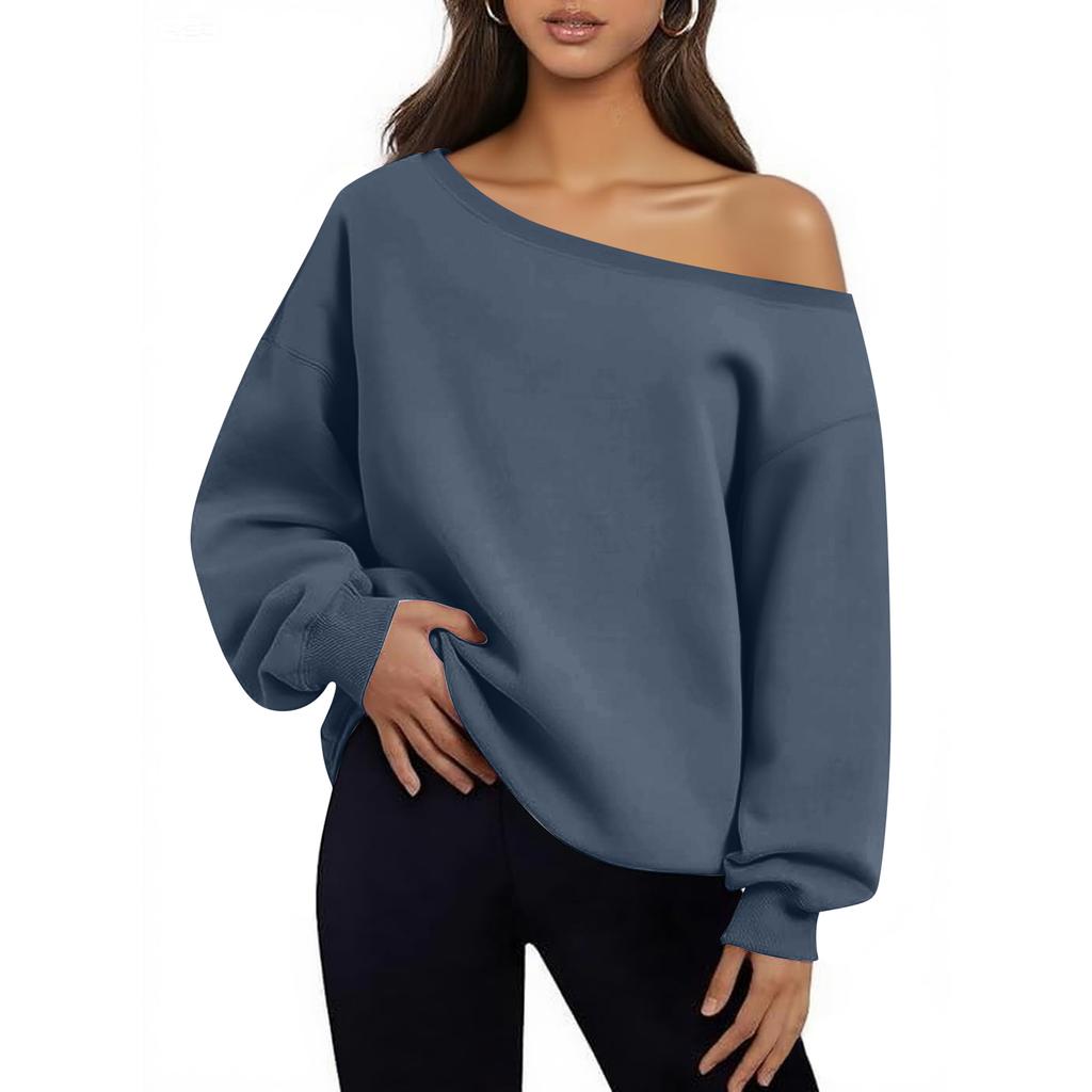 Women's Casual Asymmetric Hoodie with Slanted Hem for Daily Wear