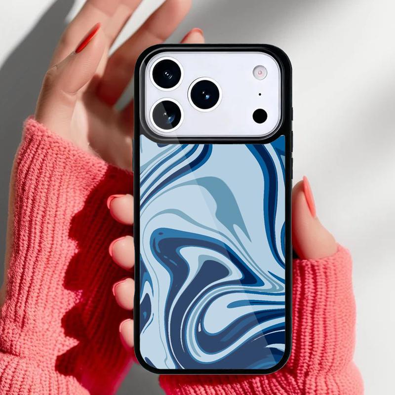

Liquid Swirl Abstract in Neutral Blue Grey Phone Case for iPhone 17 16 15 14 13 Pro Max Back Cover for 12 11 Pro Coque iPhone 15