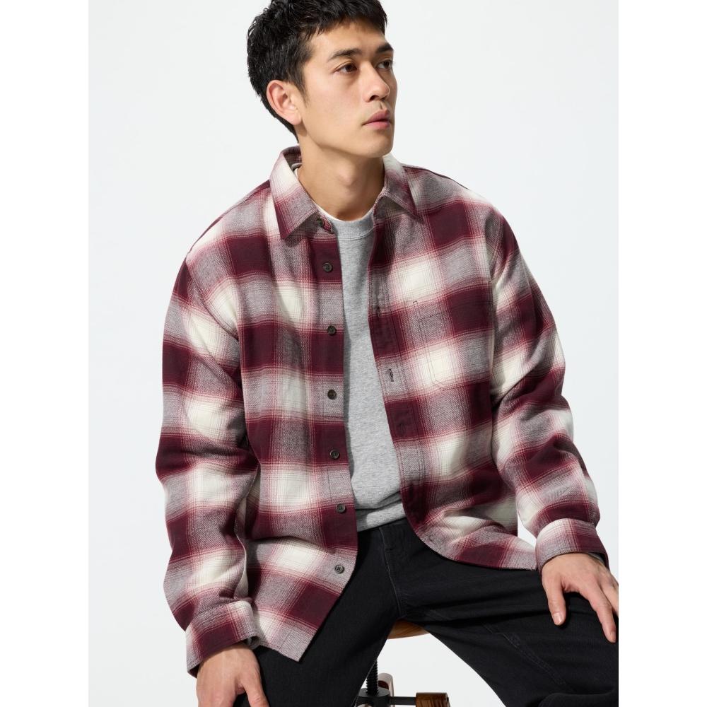 Uniqlo FlAnnel Check Shirt  Long Sleeve  A