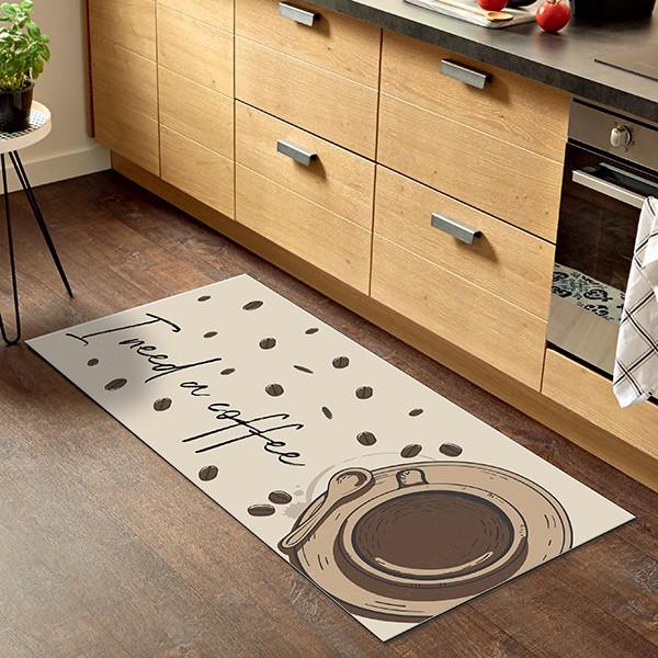 Kitchen Mat 40x60 Cm Polyester Need Coffee