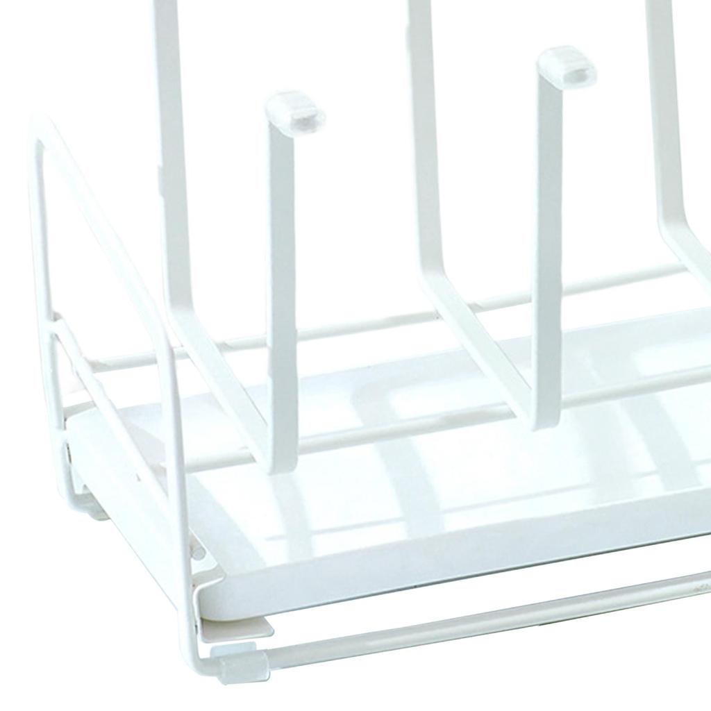 Suport pentru uscare a cănilor, suport pentru 6 căni, suport pentru căni din sticlă cu fund antiderapant, suport pentru căni, suport pentru căni pentru restaurant, blat de birou