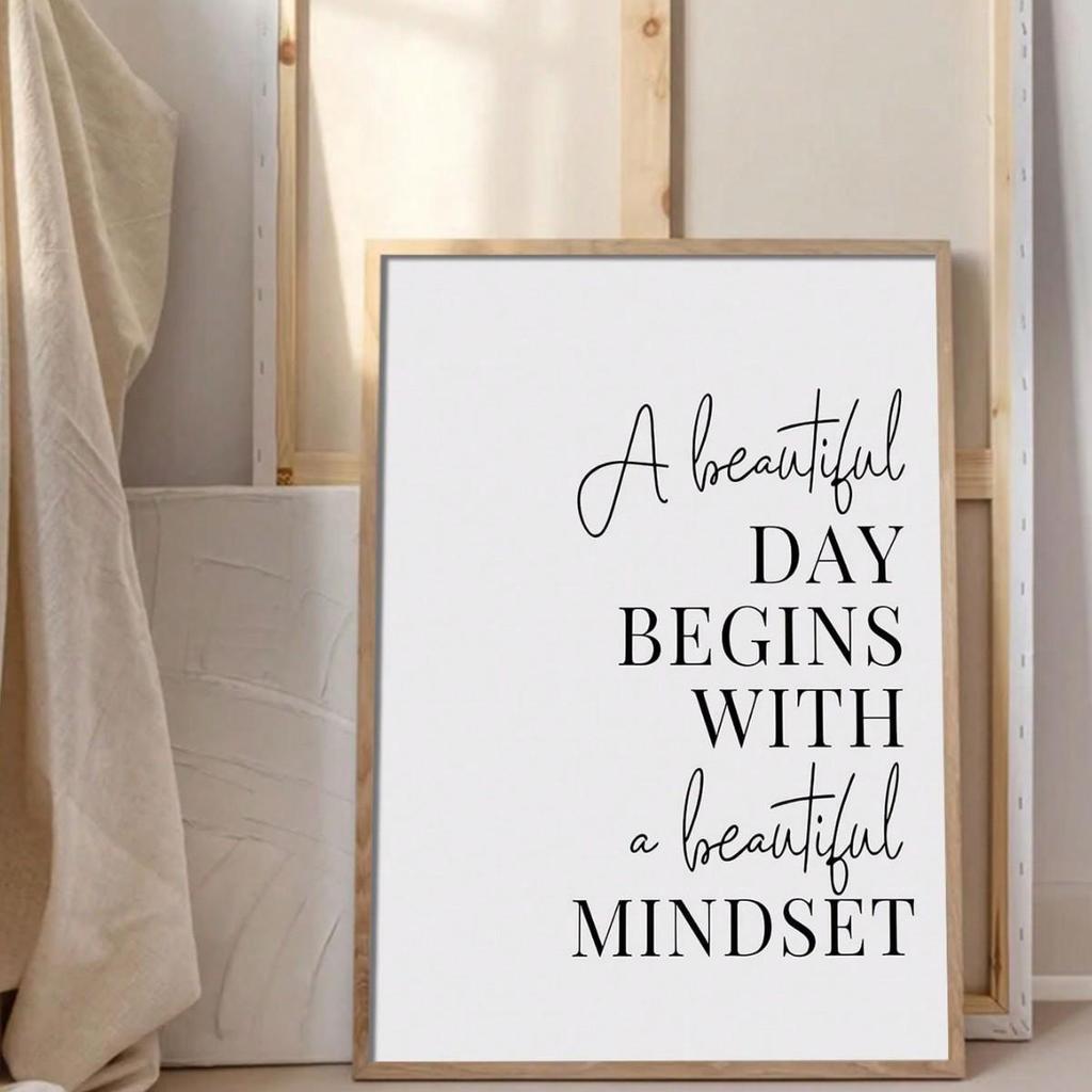Minimalist Inspirational Quotes Mural for Office Decor