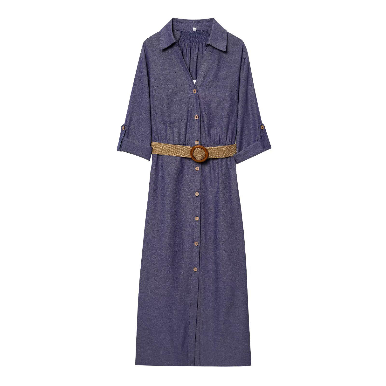 

2025 Spring Women s Slimming Casual Dress – Versatile and Elegant Design XS