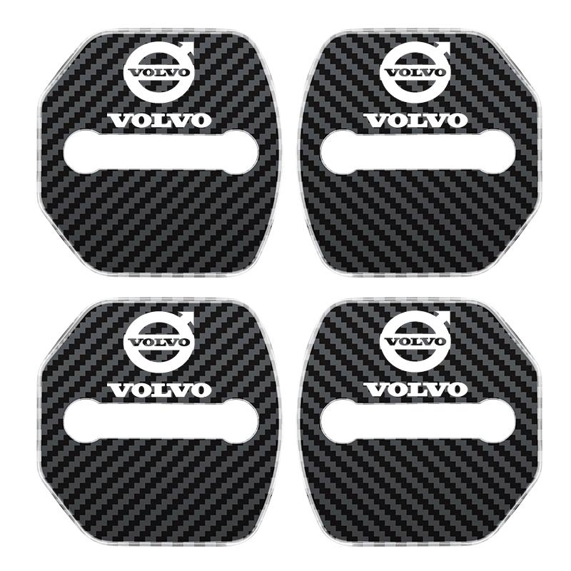 4x Car Door Lock Cover For Volvo XC60 XC90 S60 V50 V60 V70 V90 S90 Accessories Styling Lock Protective Cover Shell
