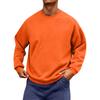 Men's Neck Long Sleeve Loose Fit Sweatshirt for Casual Daily Wear