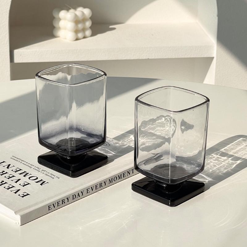 Glass cup for home use, high-end appearance, niche design, whiskey cup, beverage, cocktail cup