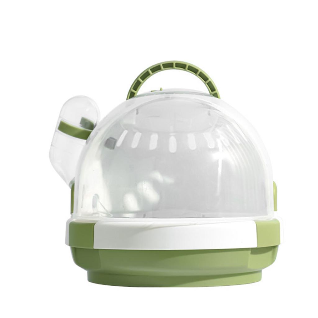 Hamster Carrier Squirrels Outdoor Travel Cage Handheld Transparent Carrier Carry Case Travel Carrier with Water Bottle