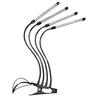 Four-Head LED Plant Growth Light with USB Timer and Full Spectrum Dimming