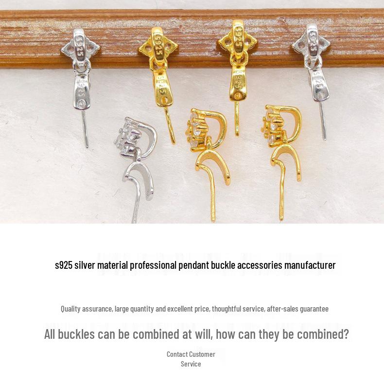2025 S925 Silber Bernstein Guanyin & Jadeit Jade Buddha Anhänger mit schrägem Lochclip
