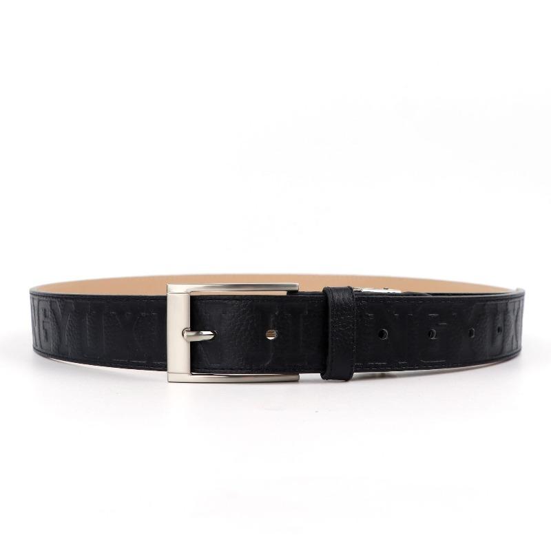 

Top grain leather belt with buckle - premium men s genuine leather belt with lettering for young and middle-aged men 100~130cm