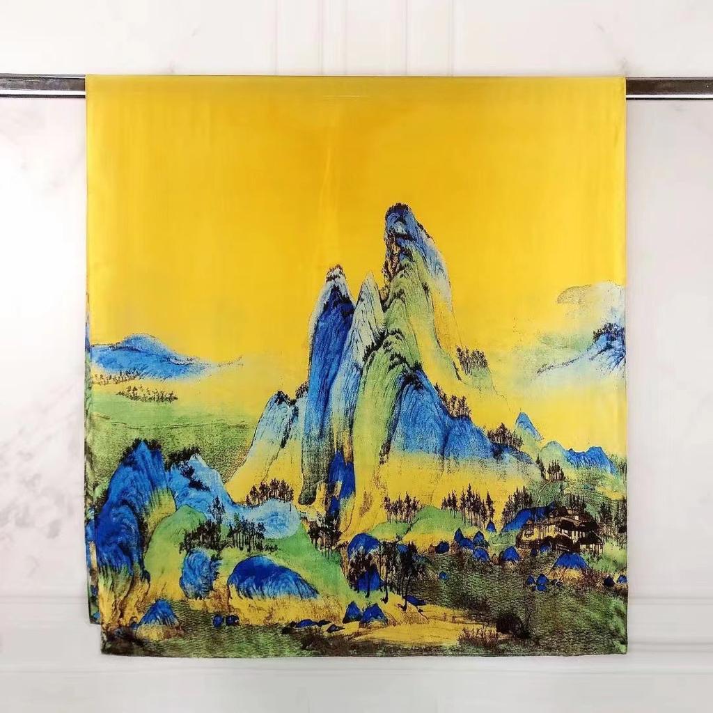 Luksus sateng silkesjal skjerf kvinner skjerf sommer solkrem strand stjal wraps Bufanda kvinnelig hodetørkle Echarpe