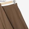 ZANZEA Women Long Sleeve Blouse and Long Skirts Casual Two Piece Suit Sets
