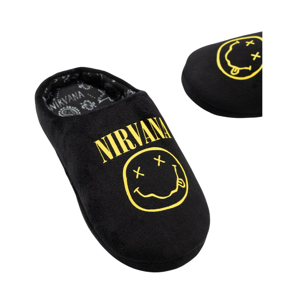 Nirvana Childrens/Kids Logo Mule Slippers