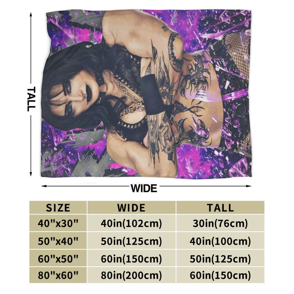 Rhea Ripley Wrestler Plüschdecke Kind Flanell Bettwäsche Überwürfe Für Schlafzimmer Super Weich Maßgeschneiderte Qualität Tagesdecke Geschenkidee