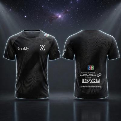 ZETA DIVISION Esports Tým Uniformy Letní Prodyšná Rychleschnoucí Trička pro Hráče Pánská a Dámská Personalizovatelná Trička