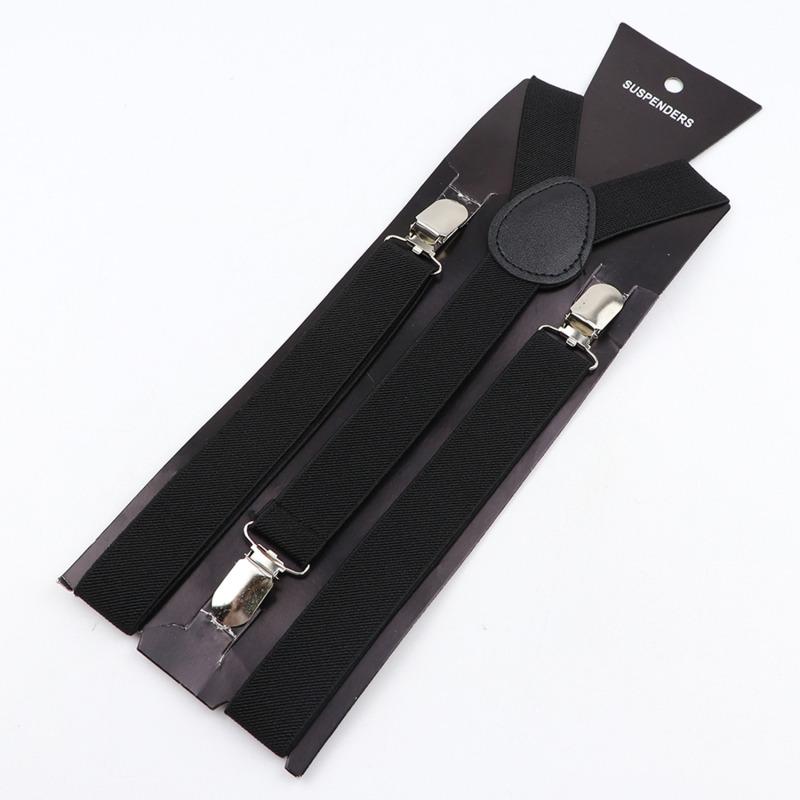 35/25/20mm Wide Men Suspenders High Elastic Adjustable 4 Strong Clips Suspender Heavy Duty X Back Trousers Braces