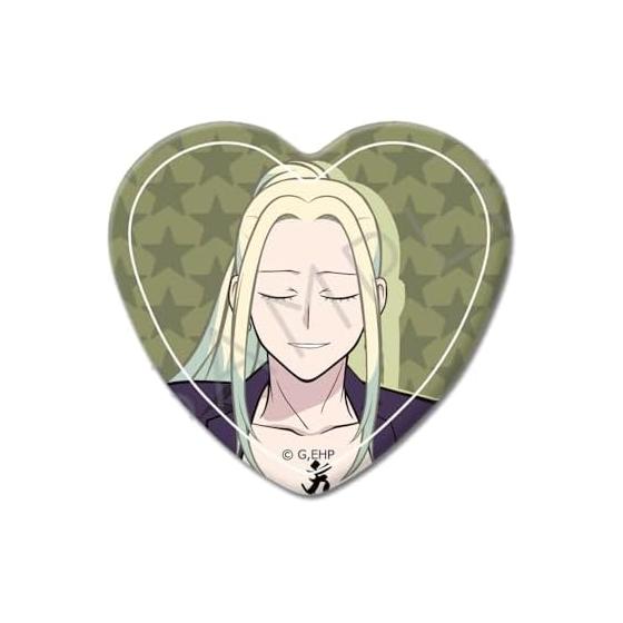 Anime  Everyday Host  E [Shin] Heart-Shaped Can Badge (Note. 52mm x 57mm, Tin)
