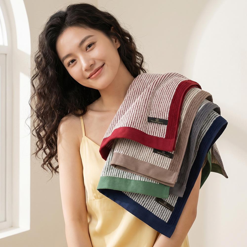 7A Antibacterial Cotton Bath Towel Set, Soft Absorbent Non Shrink Home Bathroom Towels for Face and Shower, Eco Dyed Sensitive Skin Friendly