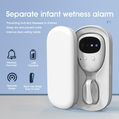 Separate Elderly Young Children Wetting Alarm Rechargeable Wireless Bedwetting Alarm Sound Vibration