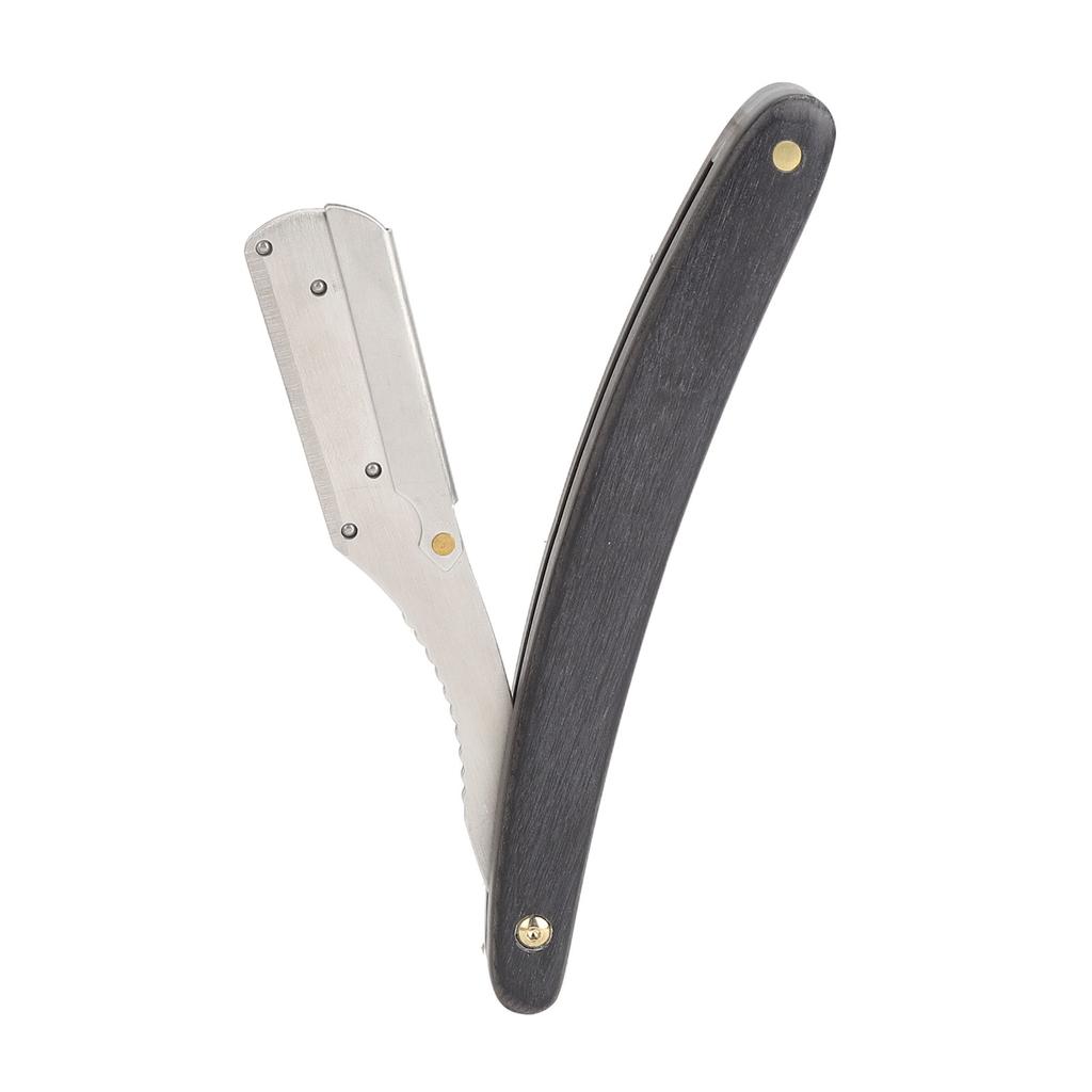 Stainless Steel Straight Beard Trimmer Rack Barber Manual Beard Trimmer Holder Face Grooming Tool for Men