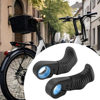 Puños de Pulgar para Bicicleta Ergonómicos Antideslizantes Ligeros Agarre de Fuerza de Pulgar para Bicicleta Adecuado Para Diámetro de Manillar 22 mm