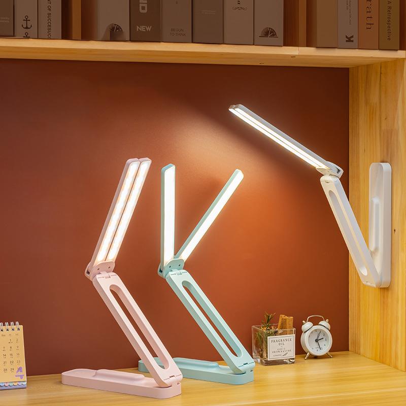 Reading Desktop Desk Lamp Multifunctional Folding Lamp Infinite Dimming Eye Protection Bedroom Living Room Study Led Desk Light