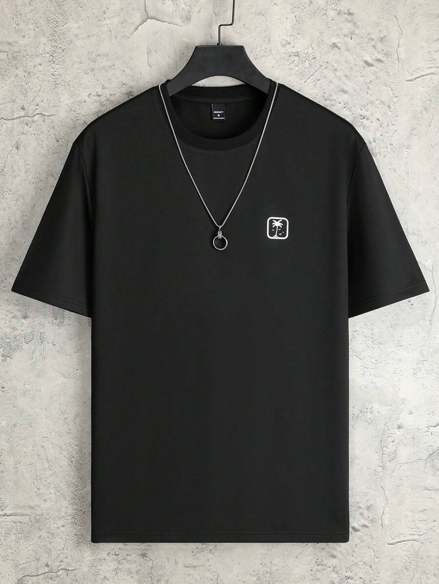 Claim Dot Unisex s Summer Letter Print Round Neck Short Sleeve Casual T-Shirt XL