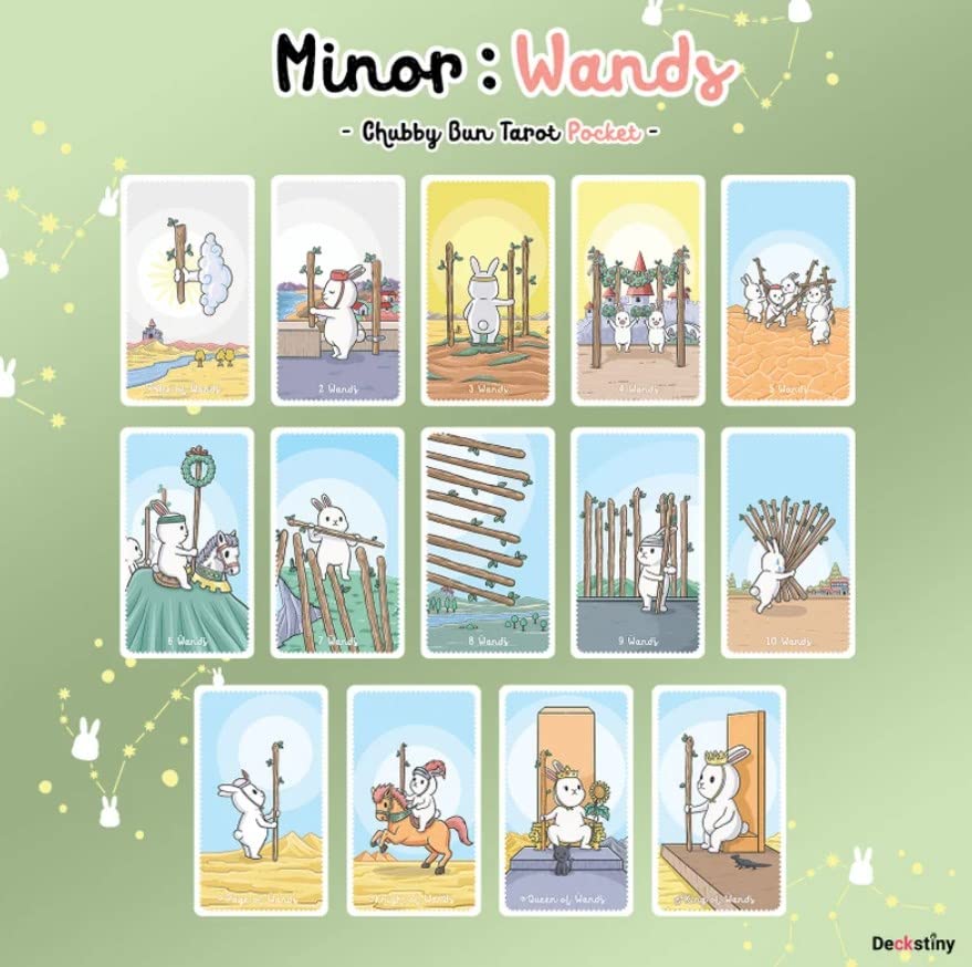 Kancharo Tarot Card Set Bun Tarot Pocket Includes Japanese Tarot Card Instructions Pouch 82-Card [Chubby (Pocket Size)] & (Authentic)